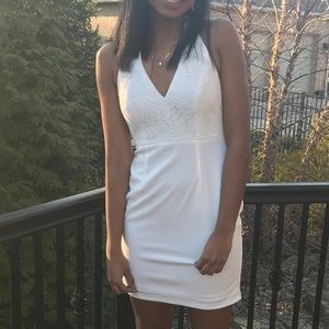 Lulus White Lace Bodycon Mini Dress